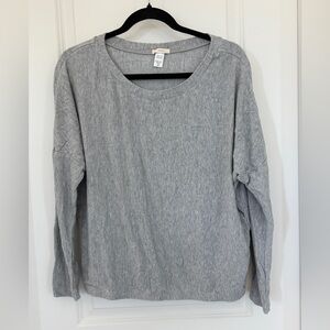 Eberjey Heather Gray Long-Sleeve Pullover